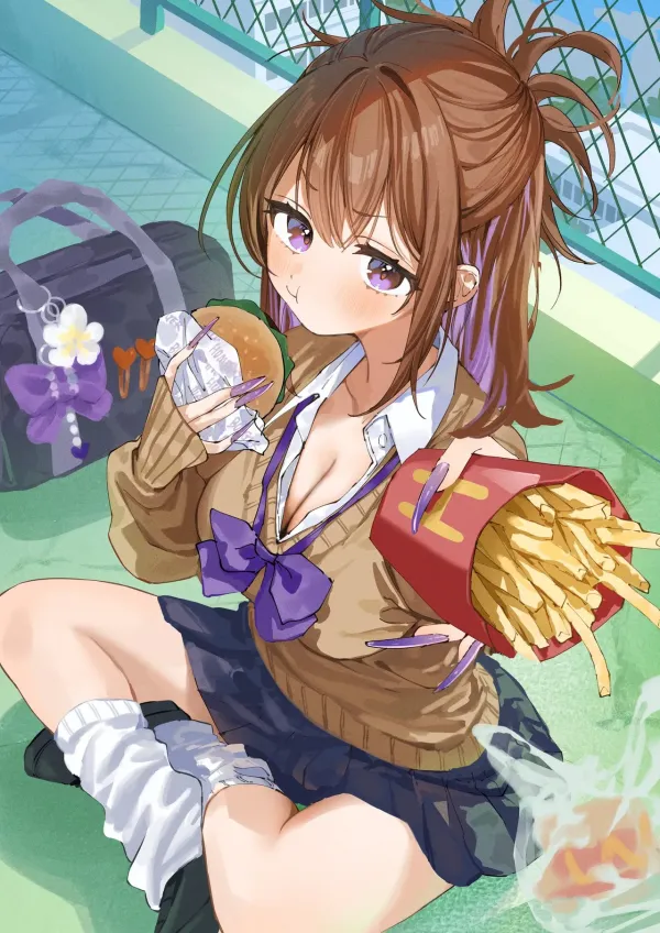 When I Fed the Quiet Gyaru Next to Me…