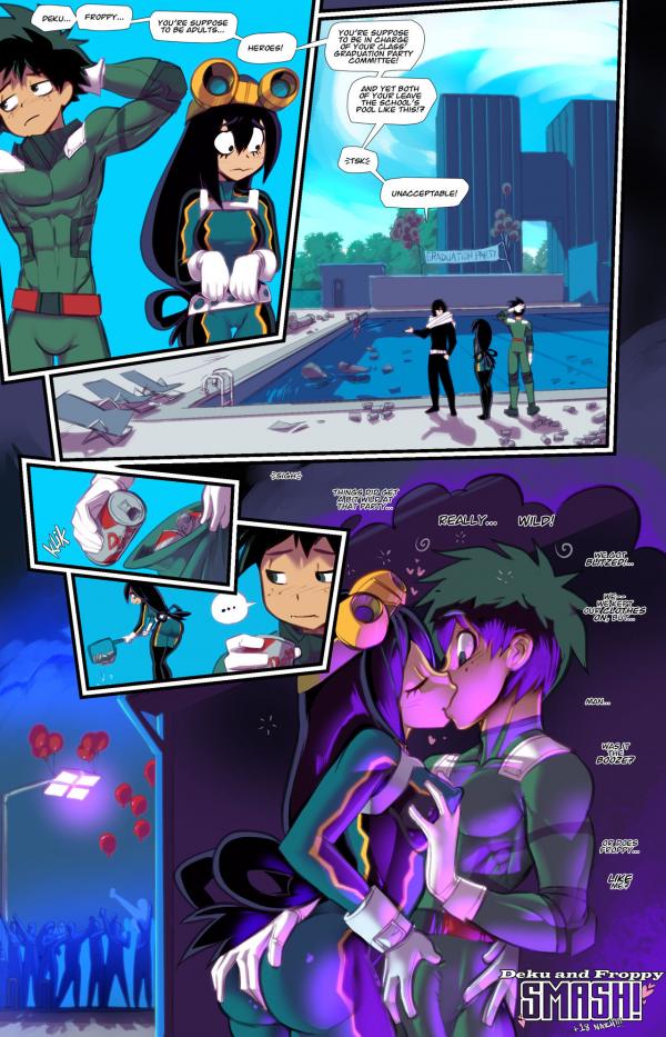 Blood for Love Deku + Froppy (My Hero Academia)